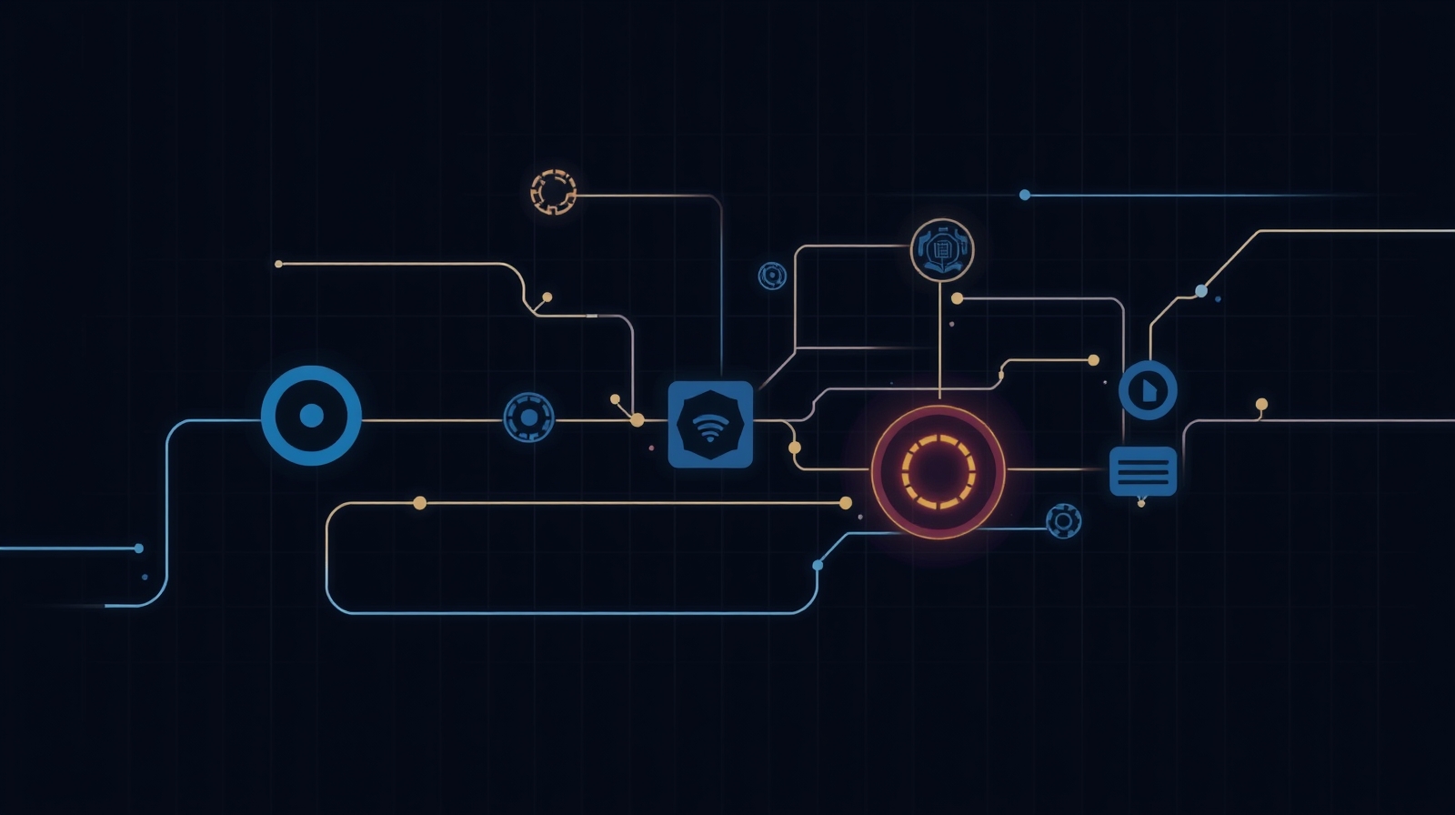 Abstract technical illustration for Agentic Workflows in Leadership
