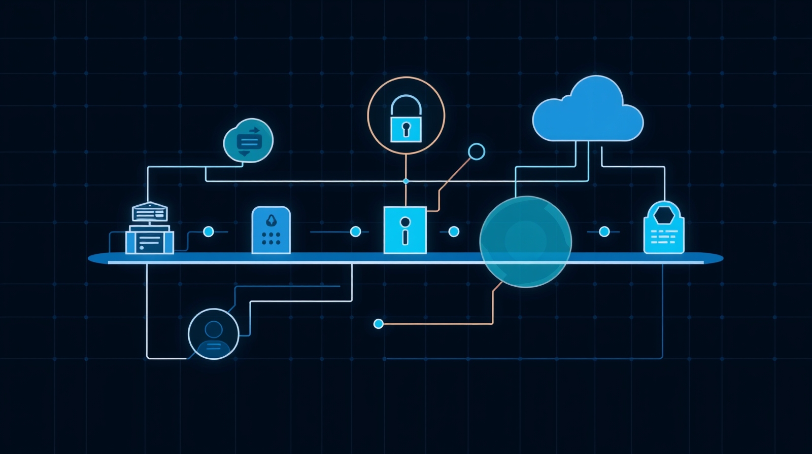 Abstract technical illustration for Dependabot Cooldown Mechanism for Supply Chain Security