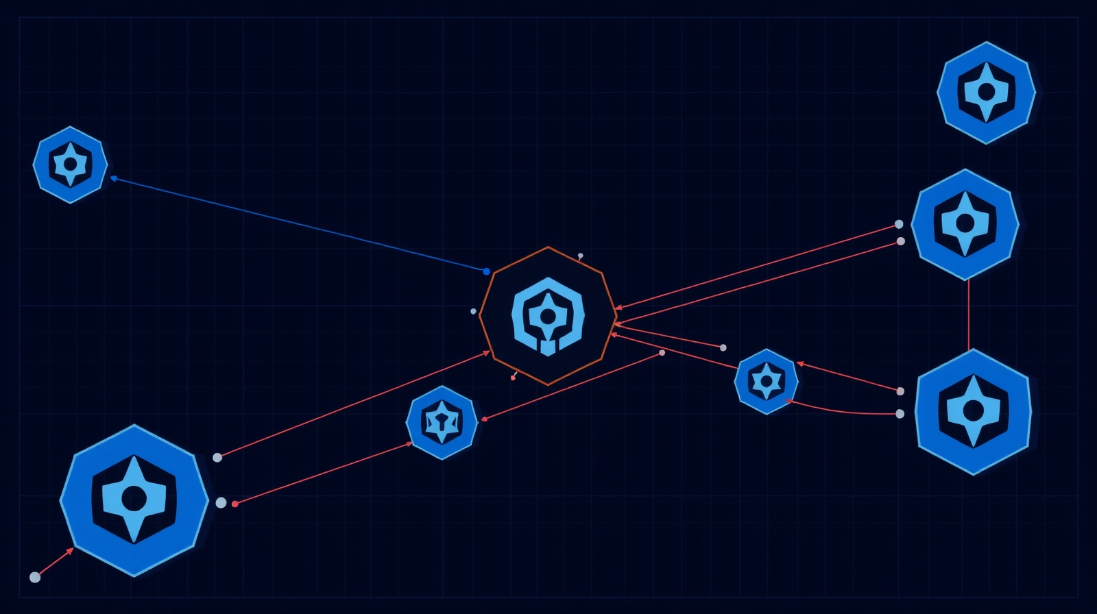 Abstract technical illustration for Kubernetes Gateway API v1.6.0 Operational Changes