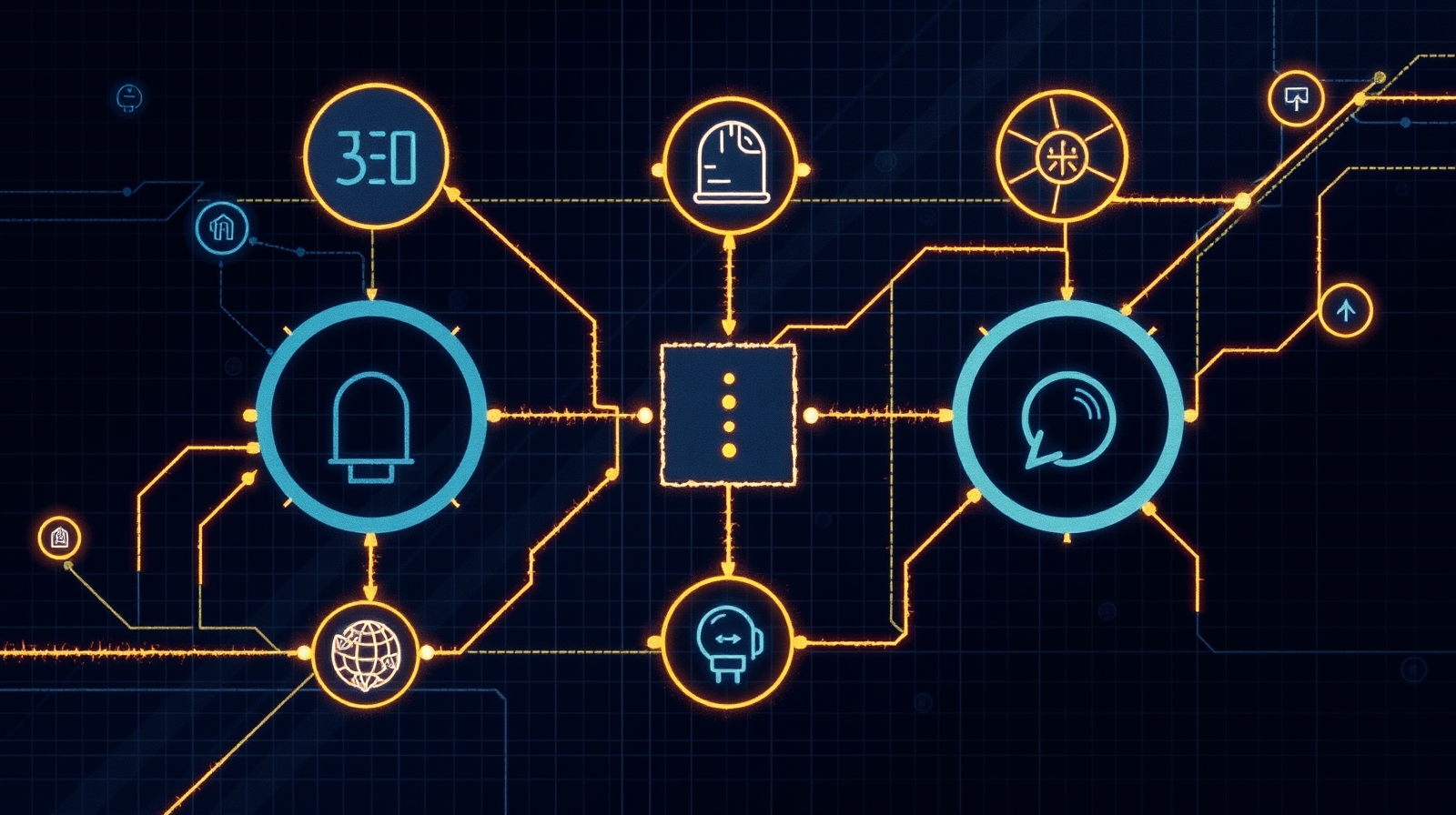 Abstract technical illustration for Operational Changes in Critical Infrastructure Security