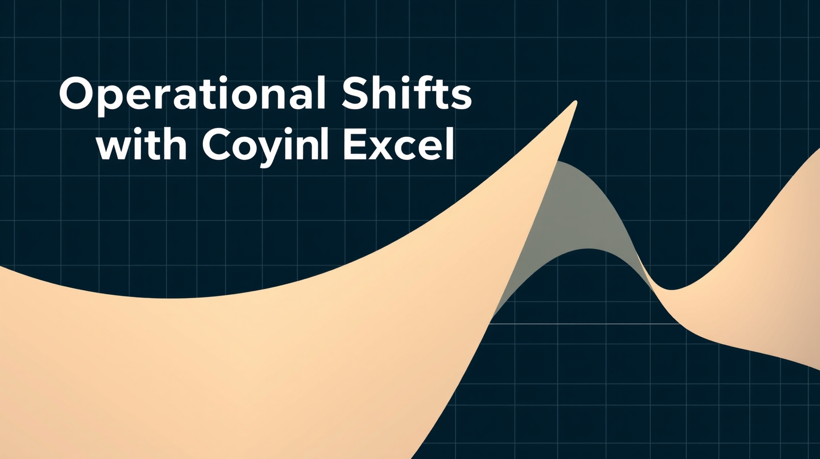 Abstract technical illustration for Operational Shifts with Copilot in Excel